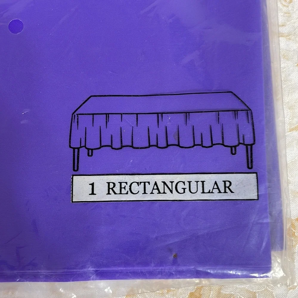 Amscan Purple Plastic Table Cover.